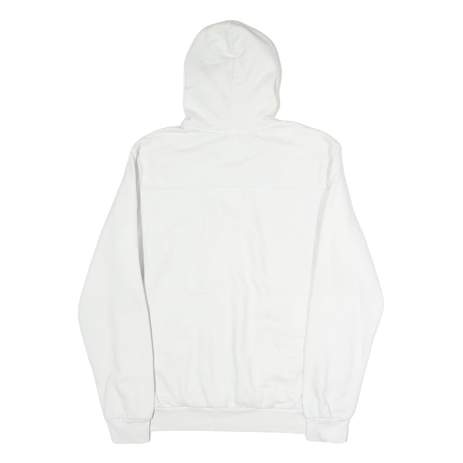 PUMA Mens White Hoodie M Cotton Casual Pullover Hooded Sweatshirt