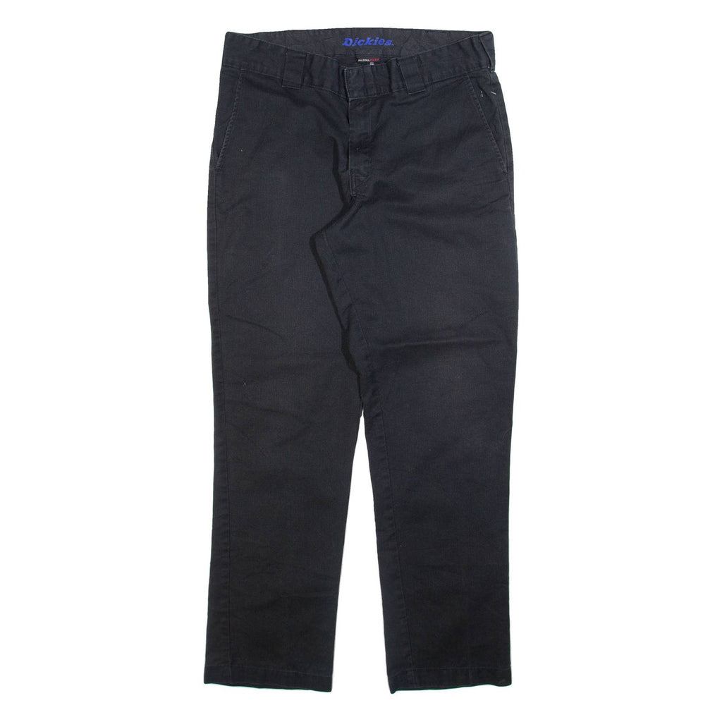 DICKIES Mens Trousers Black Regular Straight W34 L31