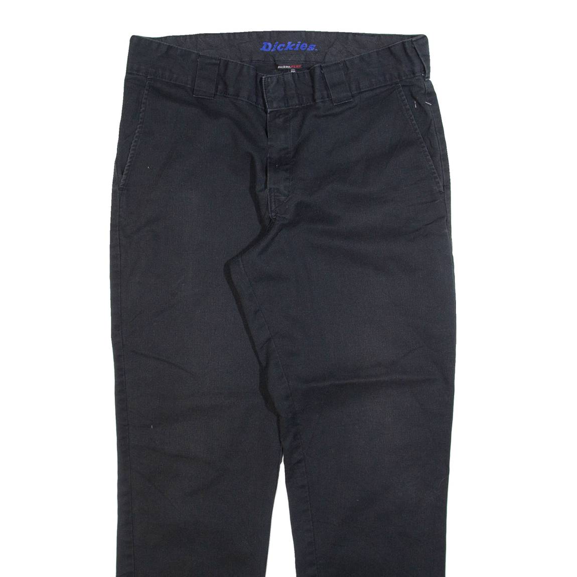 DICKIES Mens Trousers Black Regular Straight W34 L31