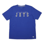 RUSSELL ATHLETIC Mens Blue Fairlawn Jets Graphic T-Shirt XL Short Sleeve Crew
