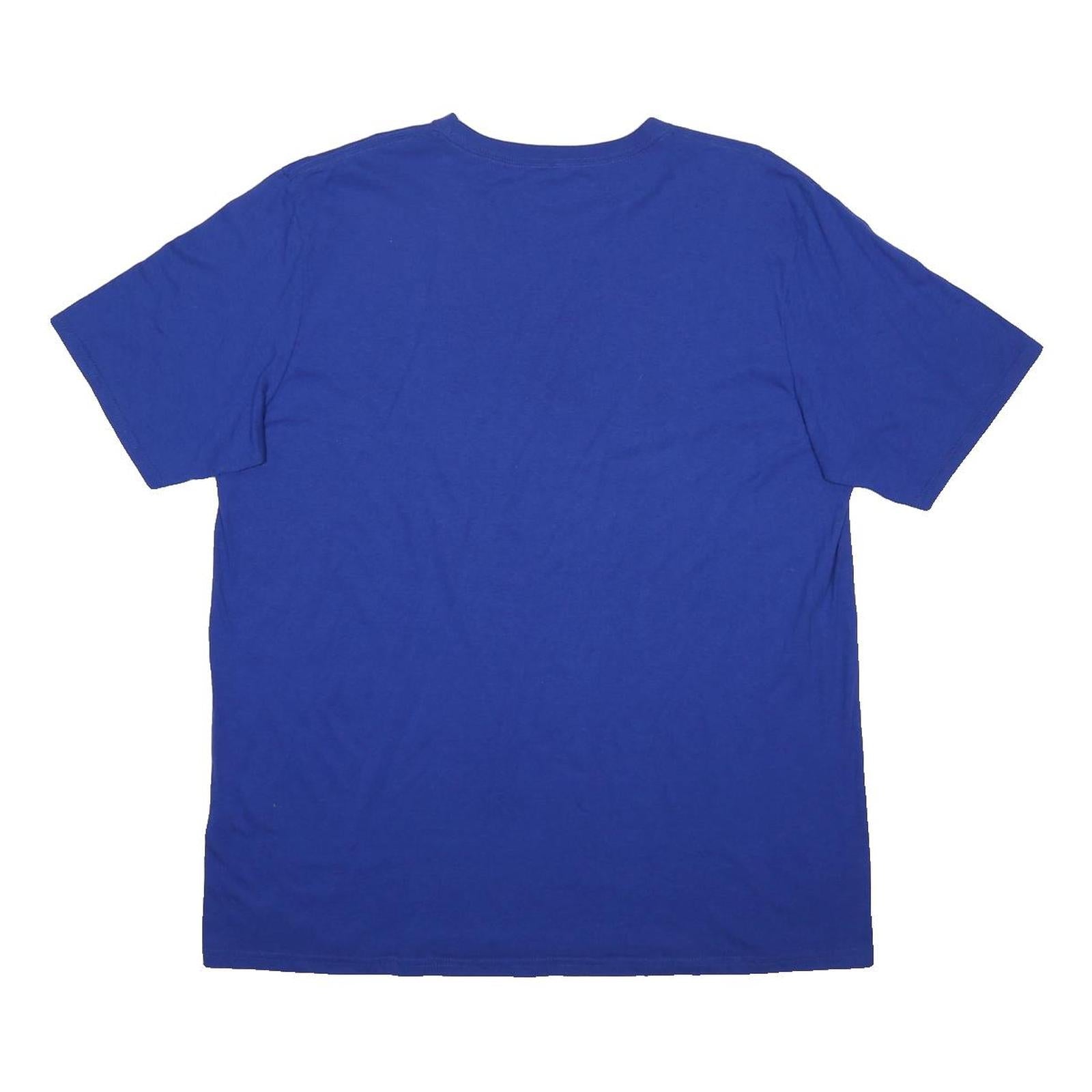 RUSSELL ATHLETIC Mens Blue Fairlawn Jets Graphic T-Shirt XL Short Sleeve Crew