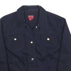 CHAPS Womens Navy Blue Jacket XL Cotton Classic Button Denim Label