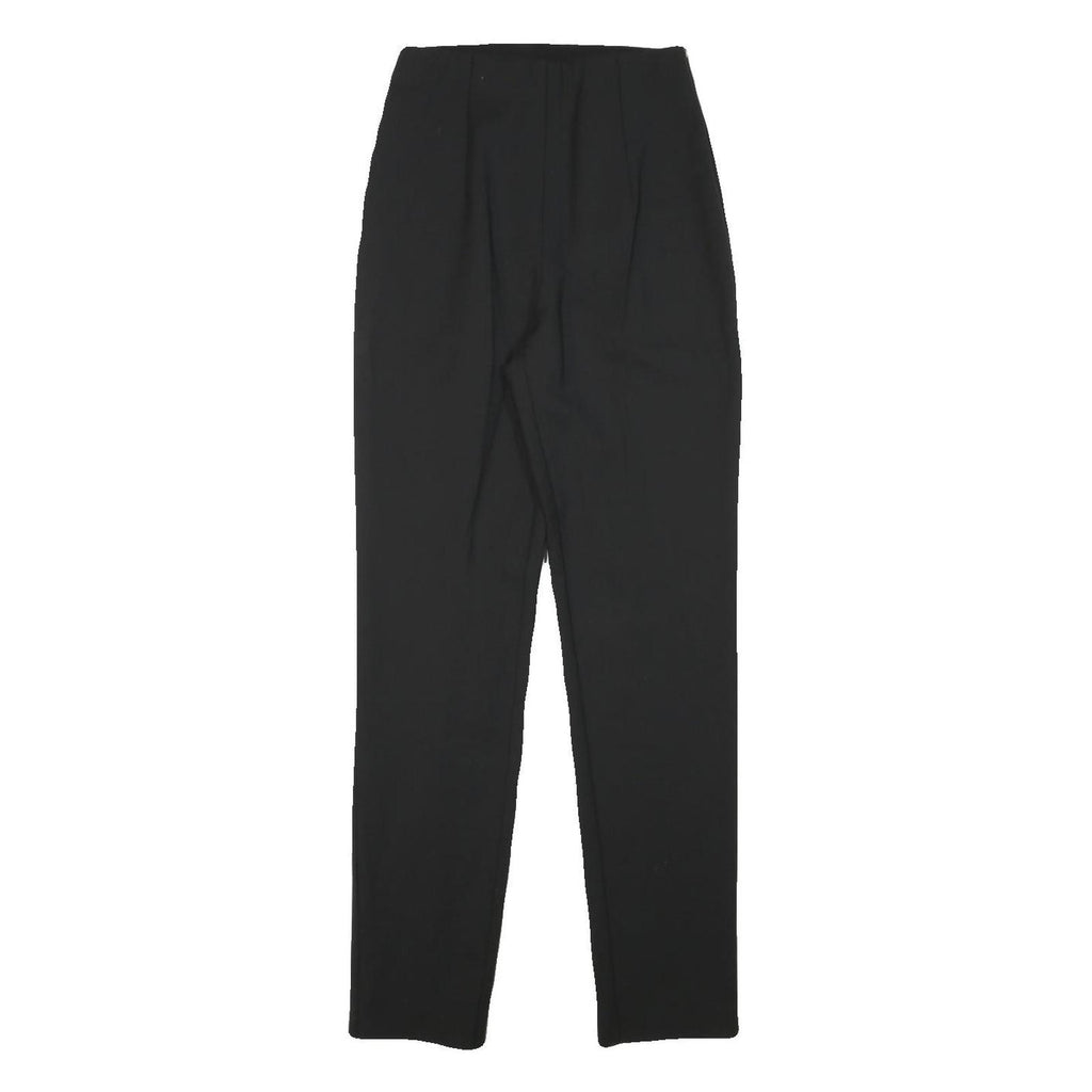 PATRIZIA PEPE Womens Wool Blend Black Slim Tapered Trousers W22 L29 Elegant Slim