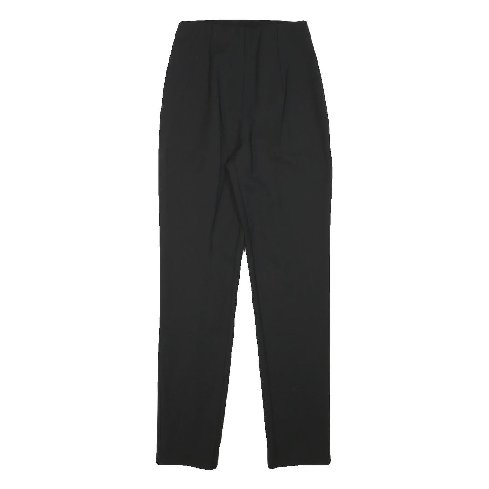 PATRIZIA PEPE Womens Wool Blend Black Slim Tapered Trousers W22 L29 Elegant Slim