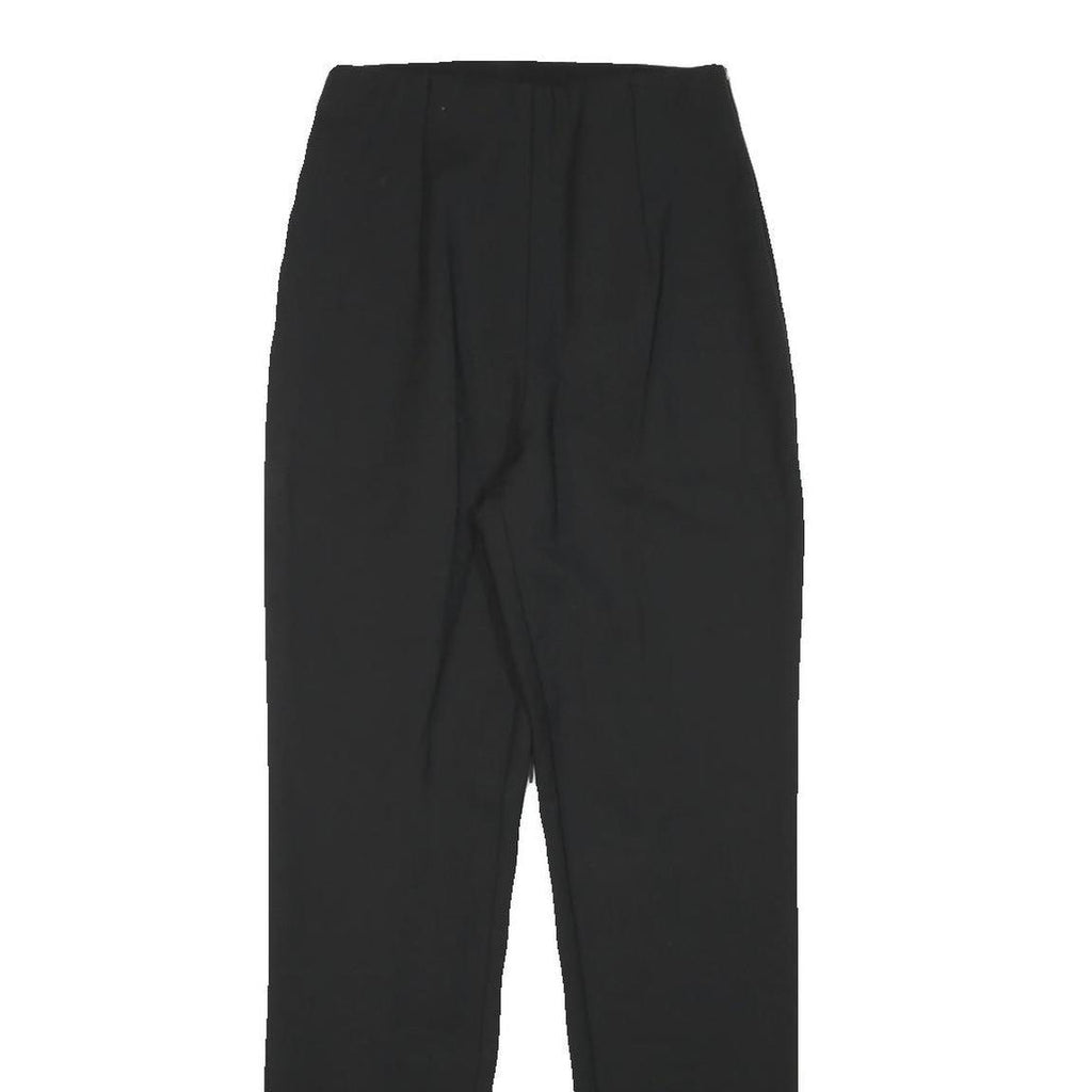 PATRIZIA PEPE Womens Wool Blend Black Slim Tapered Trousers W22 L29 Elegant Slim