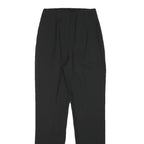 PATRIZIA PEPE Womens Wool Blend Black Slim Tapered Trousers W22 L29 Elegant Slim