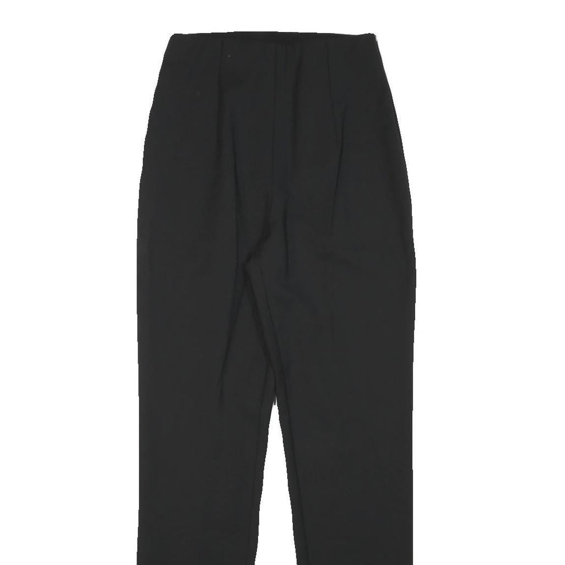 PATRIZIA PEPE Womens Wool Blend Black Slim Tapered Trousers W22 L29 Elegant Slim