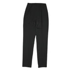 PATRIZIA PEPE Womens Wool Blend Black Slim Tapered Trousers W22 L29 Elegant Slim