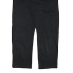 LEE COOPER Mens Black Regular Fit Straight Leg Trousers W34 L27 Zip Cotton Blend