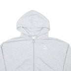 PUMA Cropped Womens Grey Hoodie Full Zip M