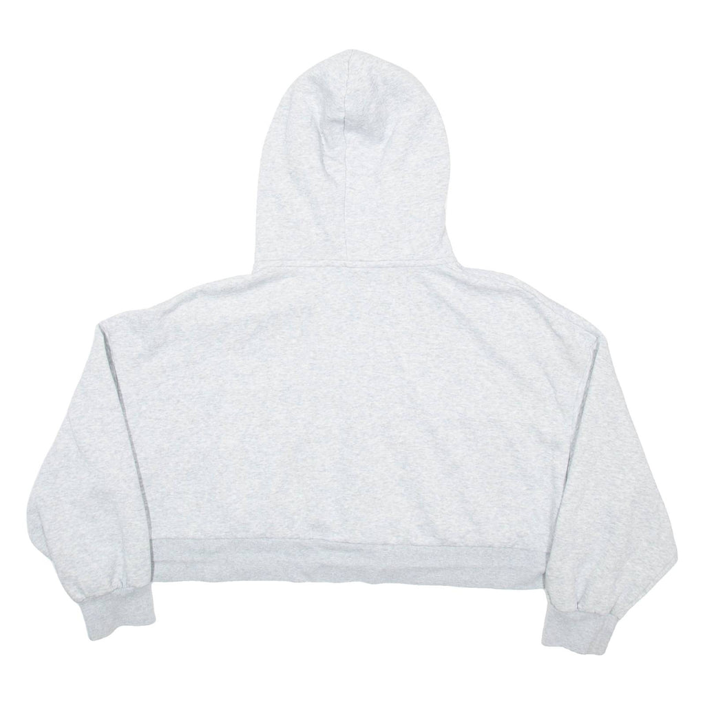 PUMA Cropped Womens Grey Hoodie Full Zip M