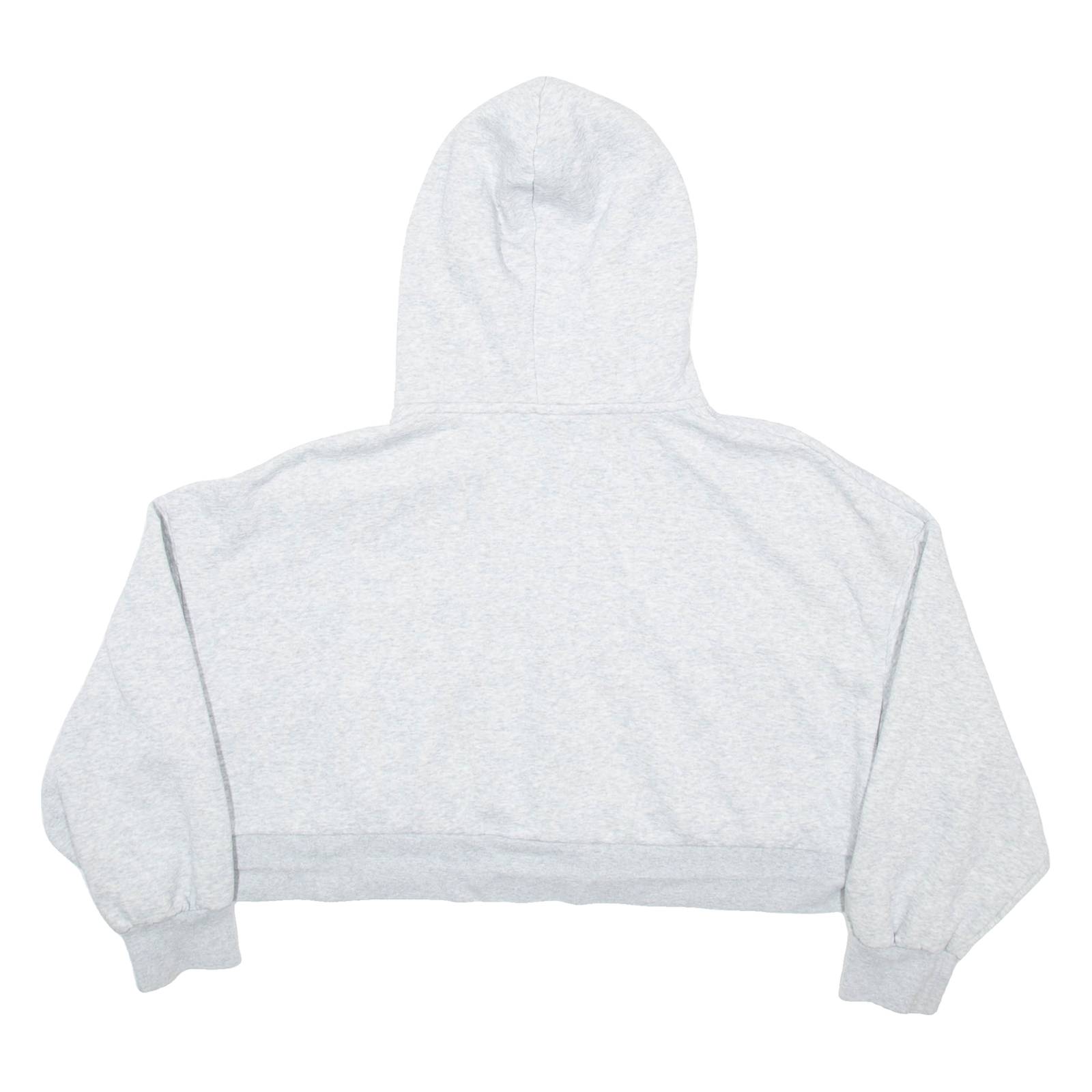 PUMA Cropped Womens Grey Hoodie Full Zip M