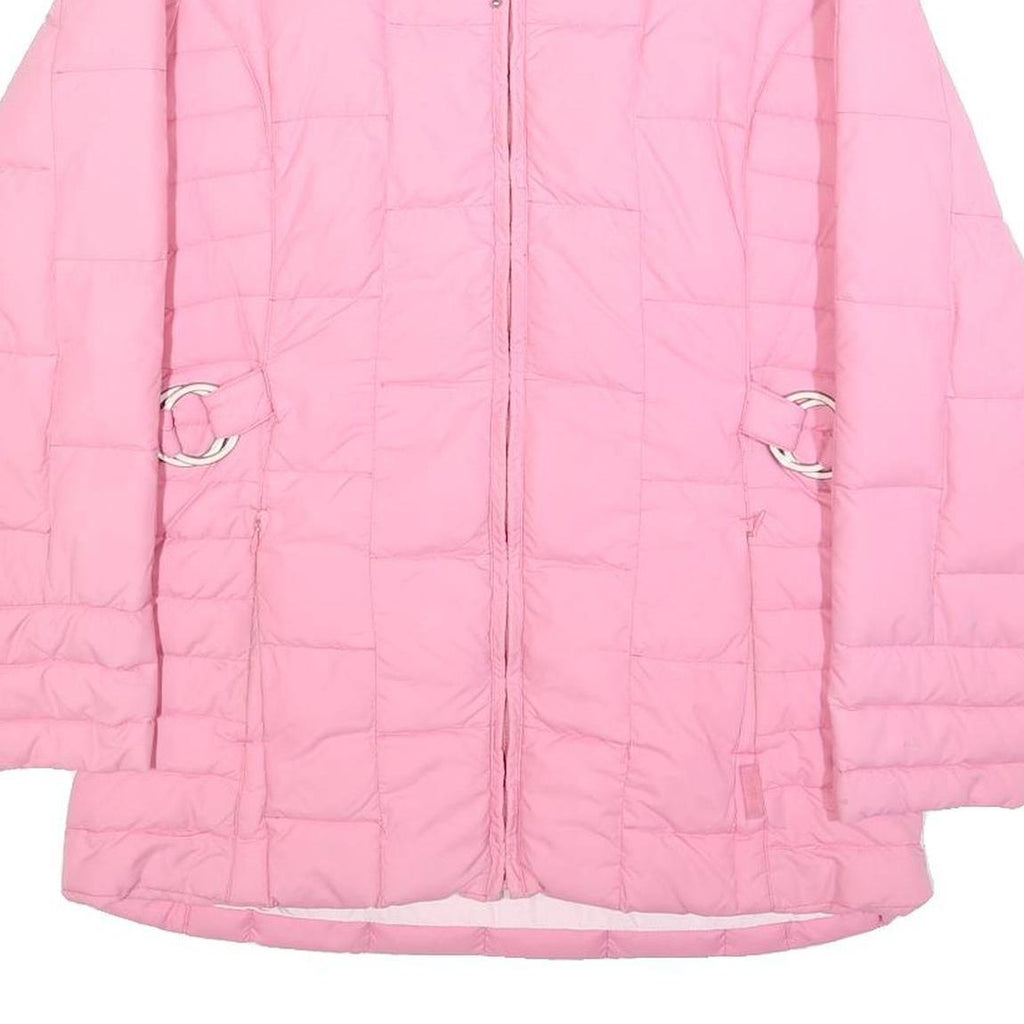 PAUL & SHARK Womens Pink Quilted Jacket S Nylon Elegant Casual Outerwear