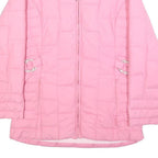 PAUL & SHARK Womens Pink Quilted Jacket S Nylon Elegant Casual Outerwear