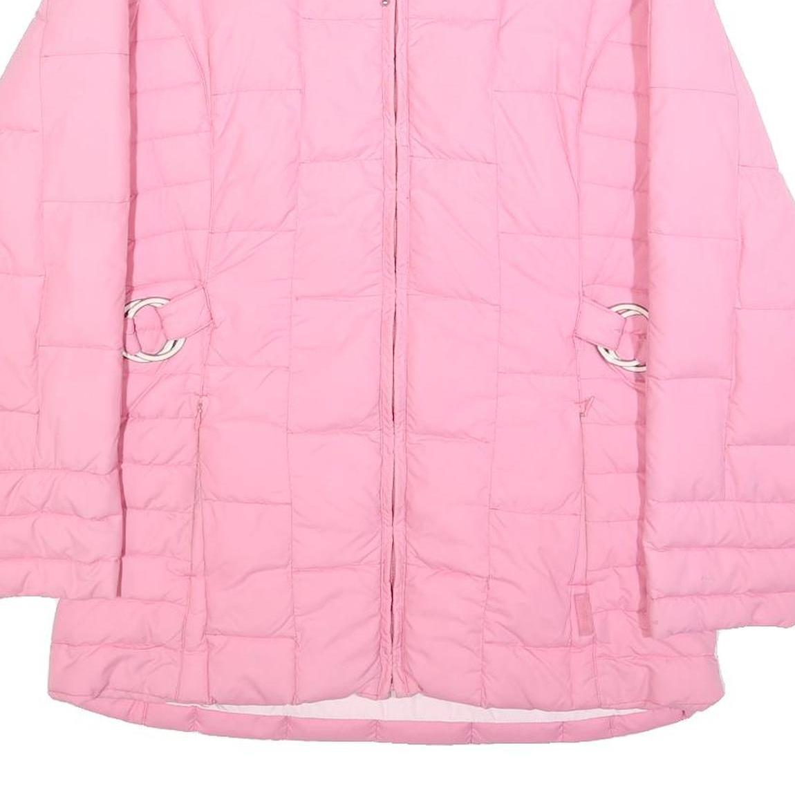 PAUL & SHARK Womens Pink Quilted Jacket S Nylon Elegant Casual Outerwear