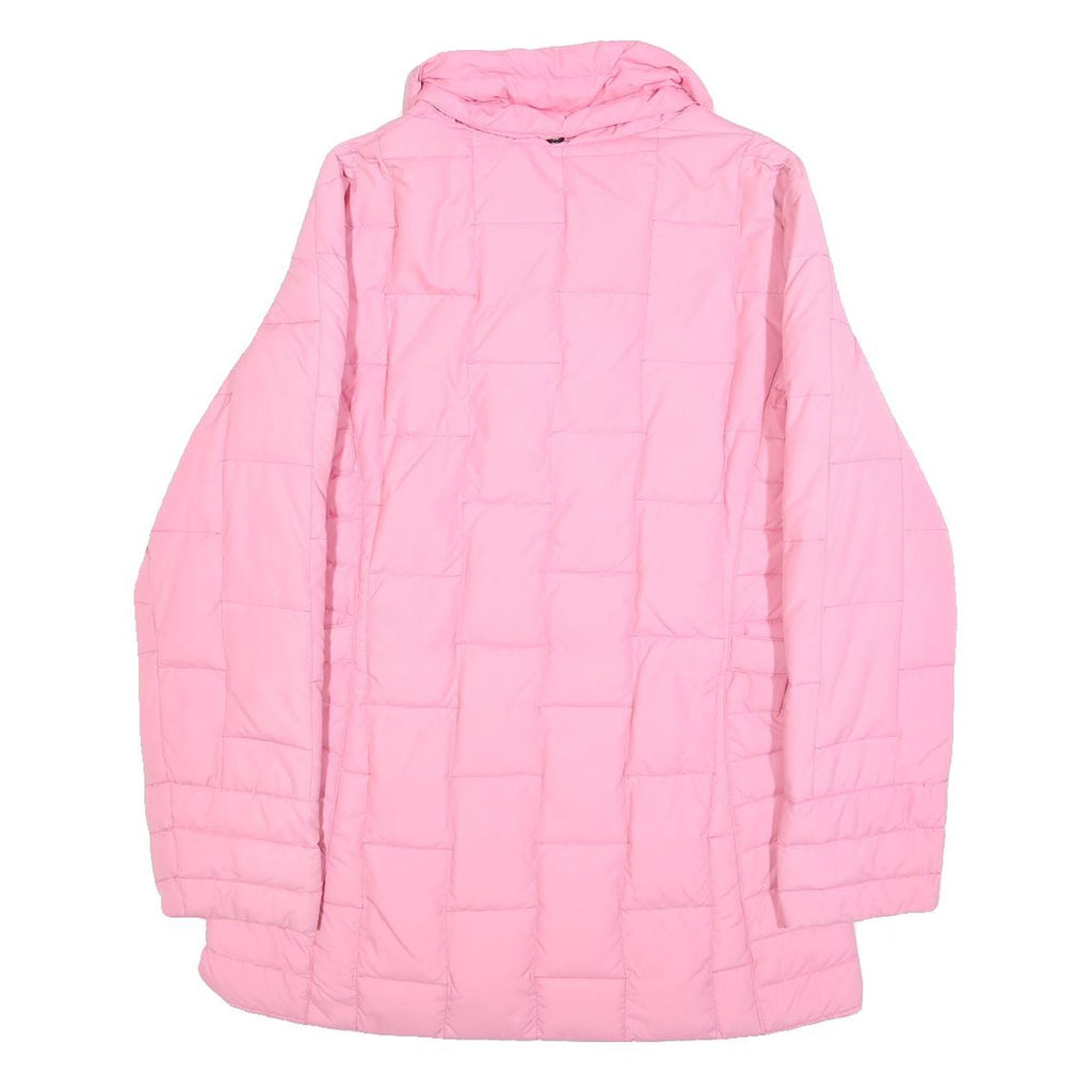 PAUL & SHARK Womens Pink Quilted Jacket S Nylon Elegant Casual Outerwear