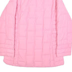 PAUL & SHARK Womens Pink Quilted Jacket S Nylon Elegant Casual Outerwear