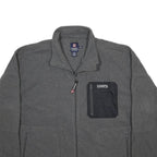 CHAPS Mens Grey & Black Zip Jacket 2XL Polyester Plain Casual Lightweight Pocket