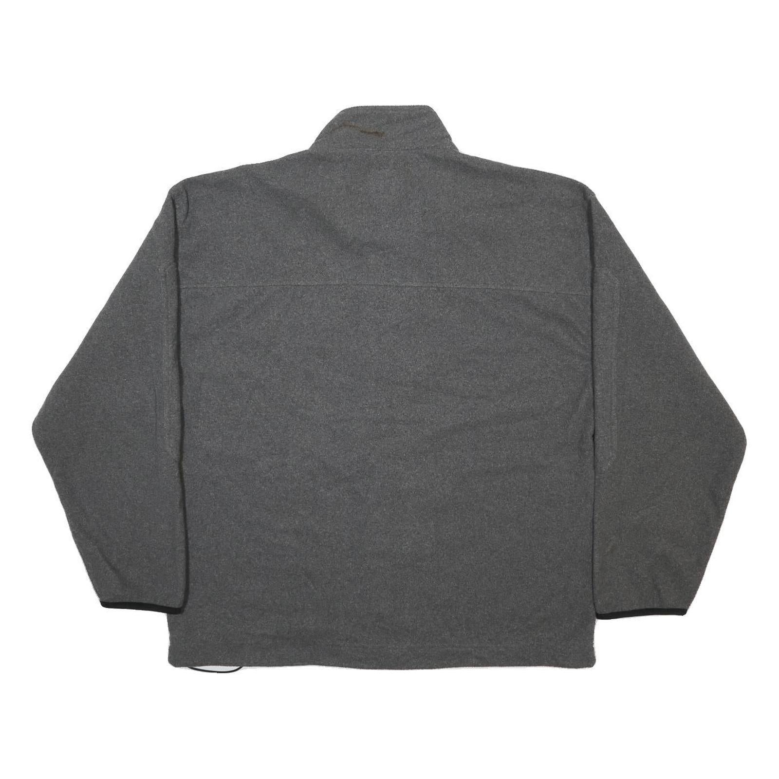 CHAPS Mens Grey & Black Zip Jacket 2XL Polyester Plain Casual Lightweight Pocket