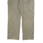 DICKIES Mens Relaxed Fit Jeans Beige Cotton Blend W36 L30 Workwear Zip Closure