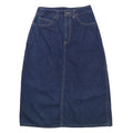CALVIN KLEIN Womens Blue Denim Straight Knee Length Denim Skirt S Elegant Casual