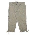 TOMMY HILFIGER Womens Shorts Beige Casual L W33 Pocketed Cotton Blend