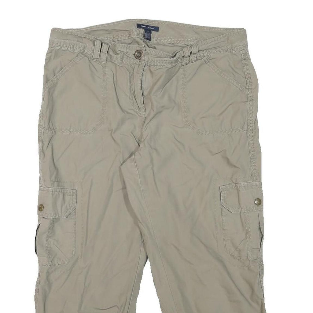 TOMMY HILFIGER Womens Shorts Beige Casual L W33 Pocketed Cotton Blend