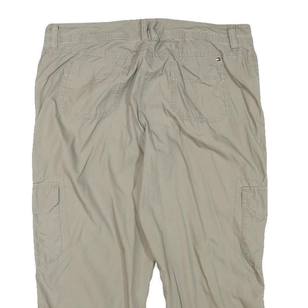 TOMMY HILFIGER Womens Shorts Beige Casual L W33 Pocketed Cotton Blend