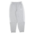 ADIDAS Womens Joggers Grey & White Regular Tapered M W28 L28 Comfortable Cotton