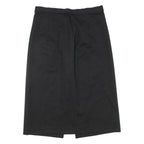 Womens Pencil Skirt Black Midi Wool M