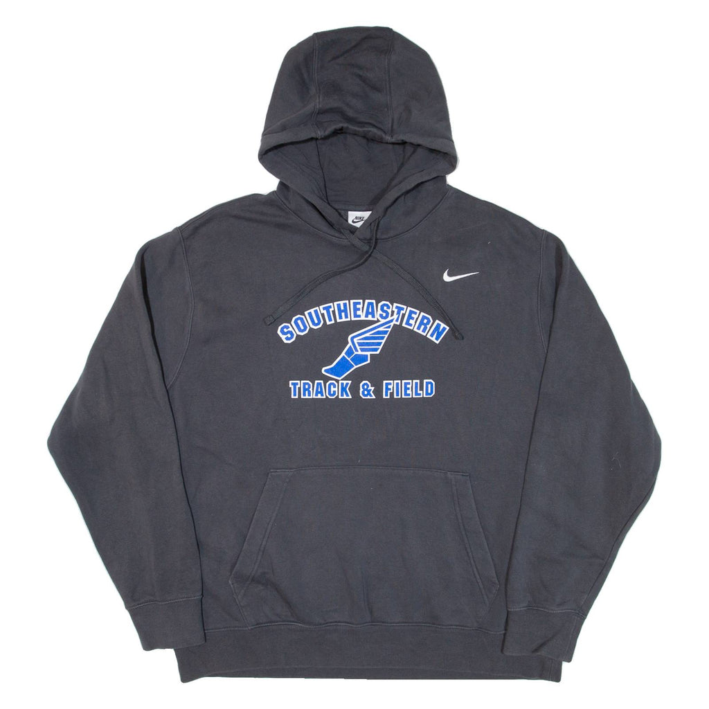 NIKE Track & Field Mens Grey Hoodie USA XL