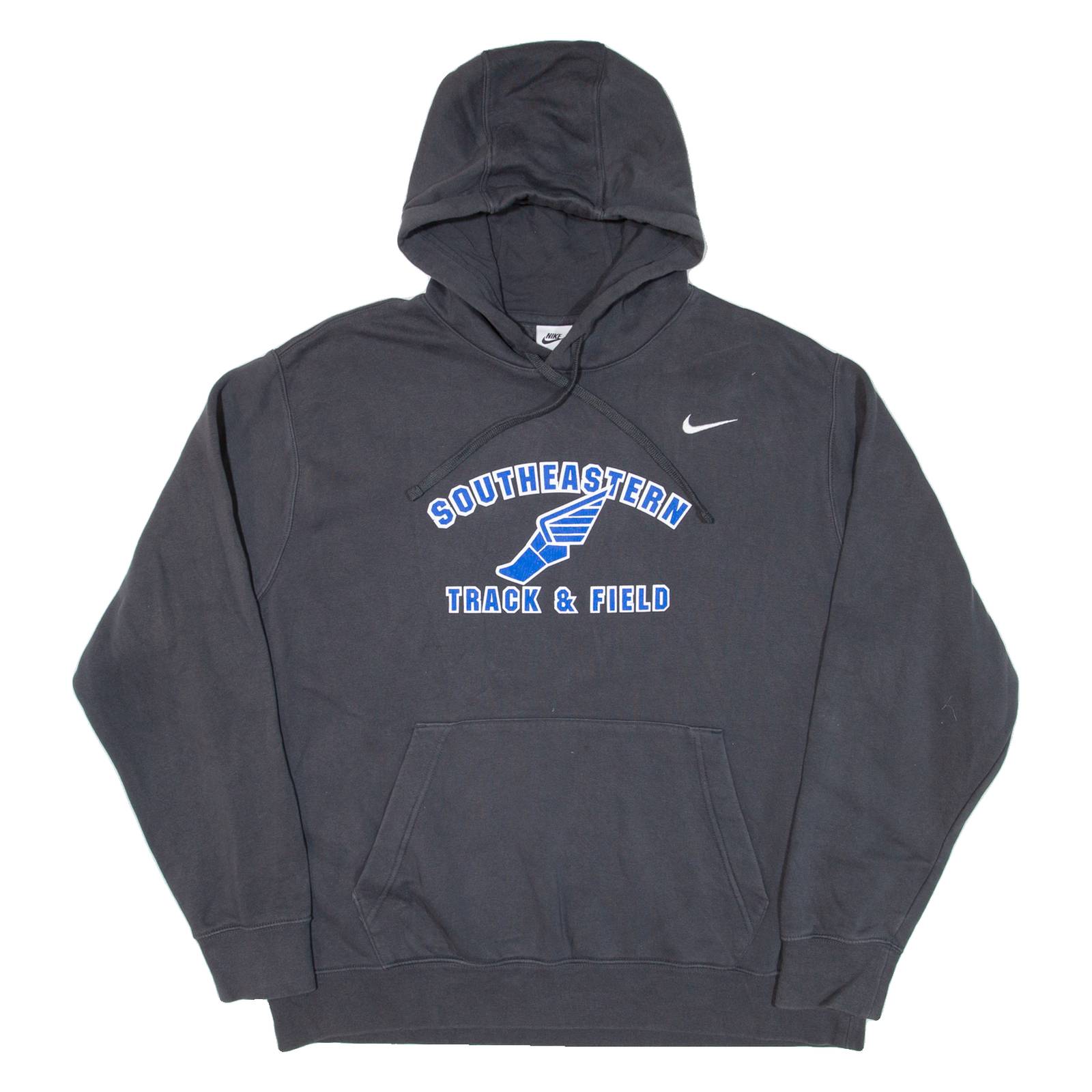 NIKE Track & Field Mens Grey Hoodie USA XL
