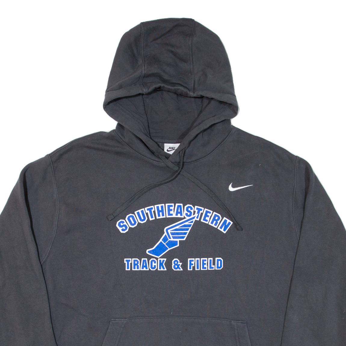 NIKE Track & Field Mens Grey Hoodie USA XL