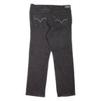 LEVI'S 505 Womens Jeans Black Regular Straight W34 L29
