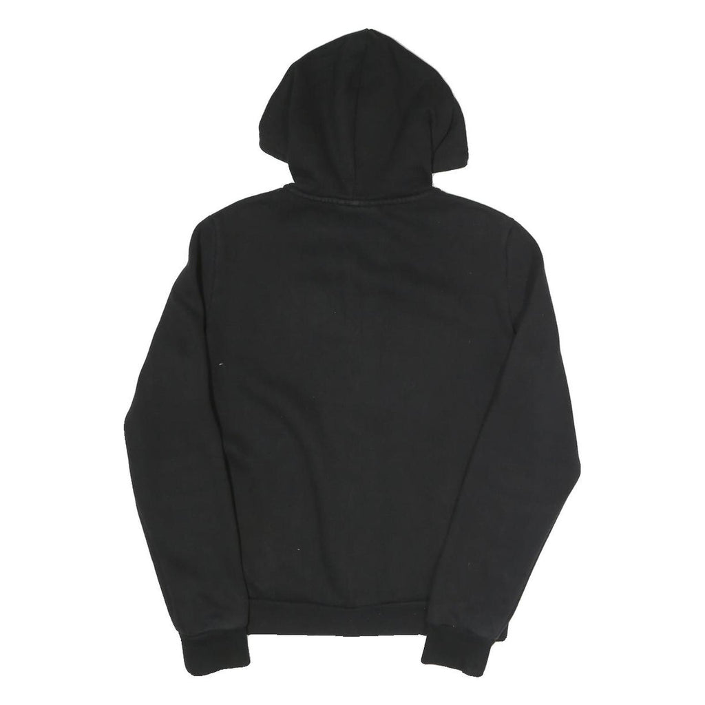 PUMA Womens Black Full Zip Hoodie UK 12 Cotton Blend Casual Sportswear