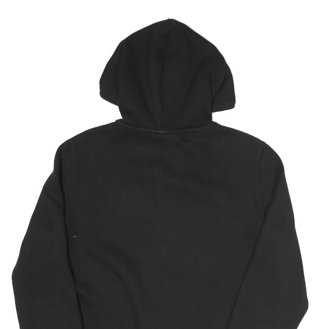 PUMA Womens Black Full Zip Hoodie UK 12 Cotton Blend Casual Sportswear