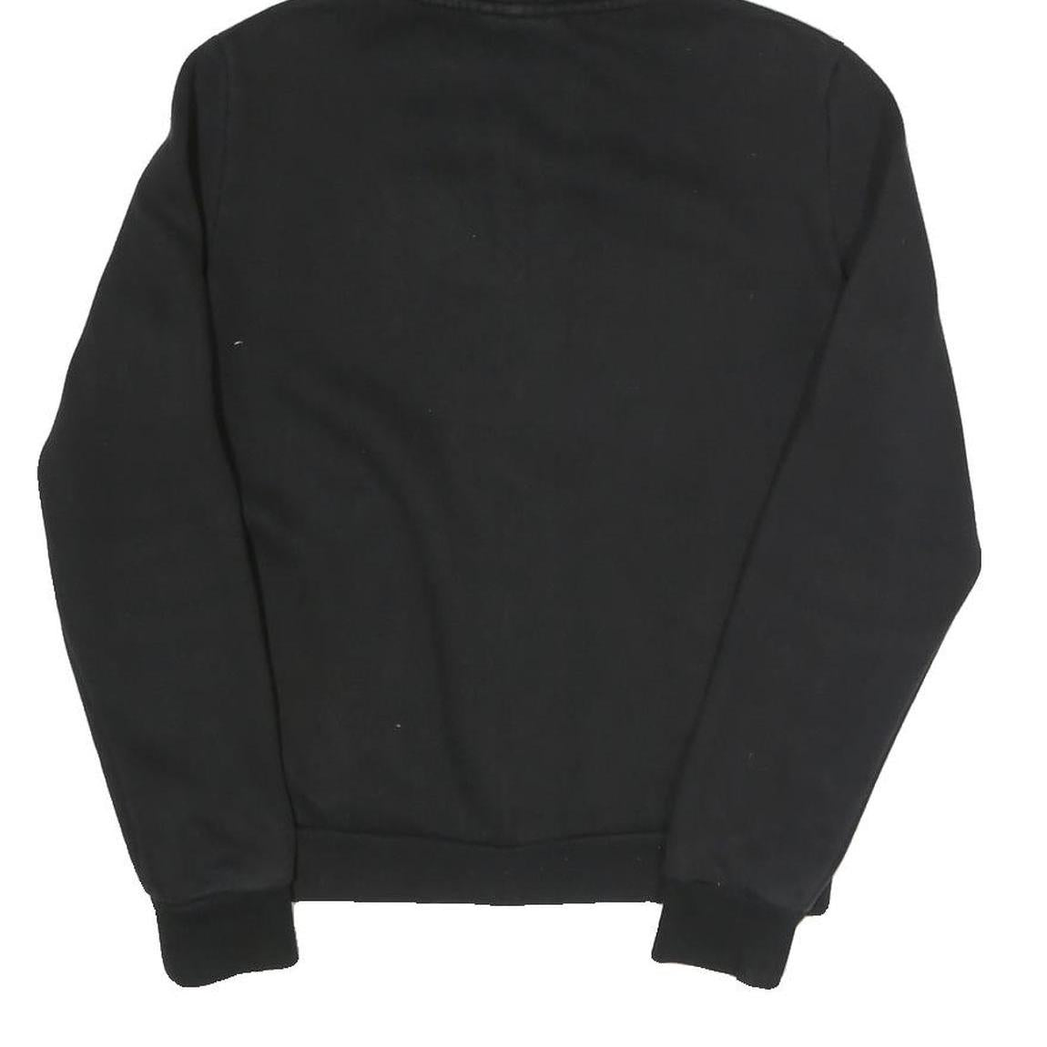 PUMA Womens Black Full Zip Hoodie UK 12 Cotton Blend Casual Sportswear