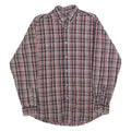 WRANGLER Mens Red Black White Checked Shirt M Casual Button-Down Cotton