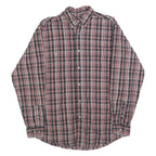 WRANGLER Mens Red Black White Checked Shirt M Casual Button-Down Cotton