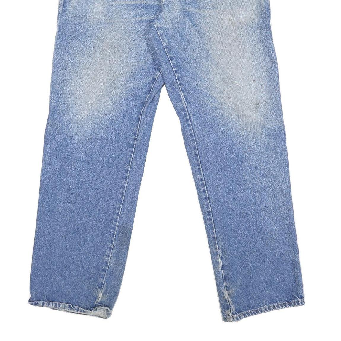 DICKIES Mens Regular Fit Light Blue Denim Jeans W34 L31 Workwear Style Zip