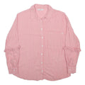 ONLY Womens Pink & White Striped Shirt S Button Down Relaxed Fit Casual