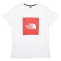THE NORTH FACE Womens White Red Logo Graphic T-Shirt M Short Sleeve Crew Neck
