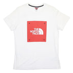 THE NORTH FACE Womens White Red Logo Graphic T-Shirt M Short Sleeve Crew Neck