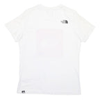 THE NORTH FACE Womens White Red Logo Graphic T-Shirt M Short Sleeve Crew Neck
