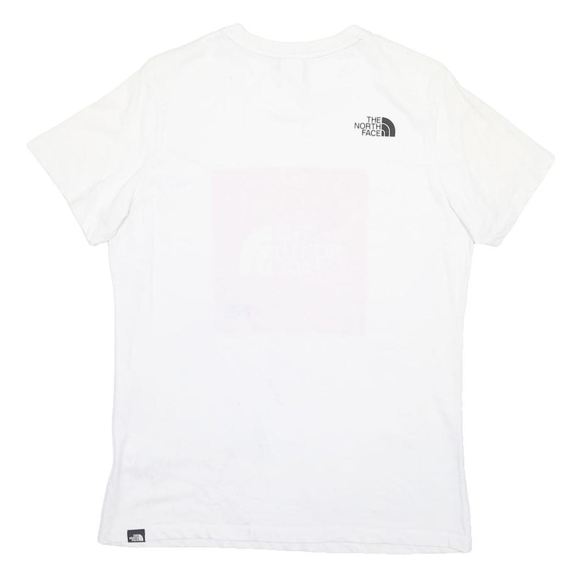 THE NORTH FACE Womens White Red Logo Graphic T-Shirt M Short Sleeve Crew Neck