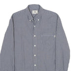 TIMBERLAND Mens Blue Check Shirt S Button Down Collar Cotton Long Sleeve Casual