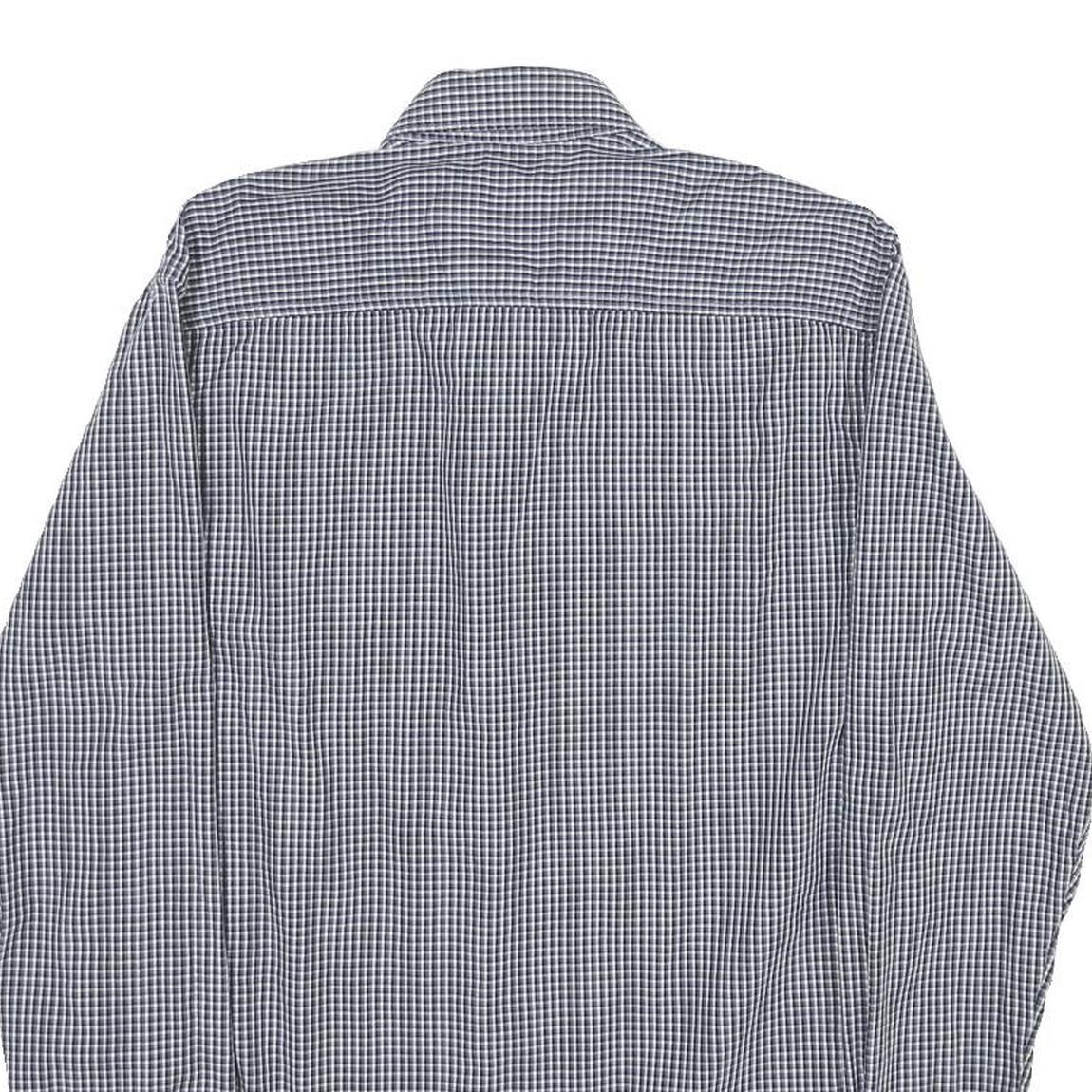 TIMBERLAND Mens Blue Check Shirt S Button Down Collar Cotton Long Sleeve Casual