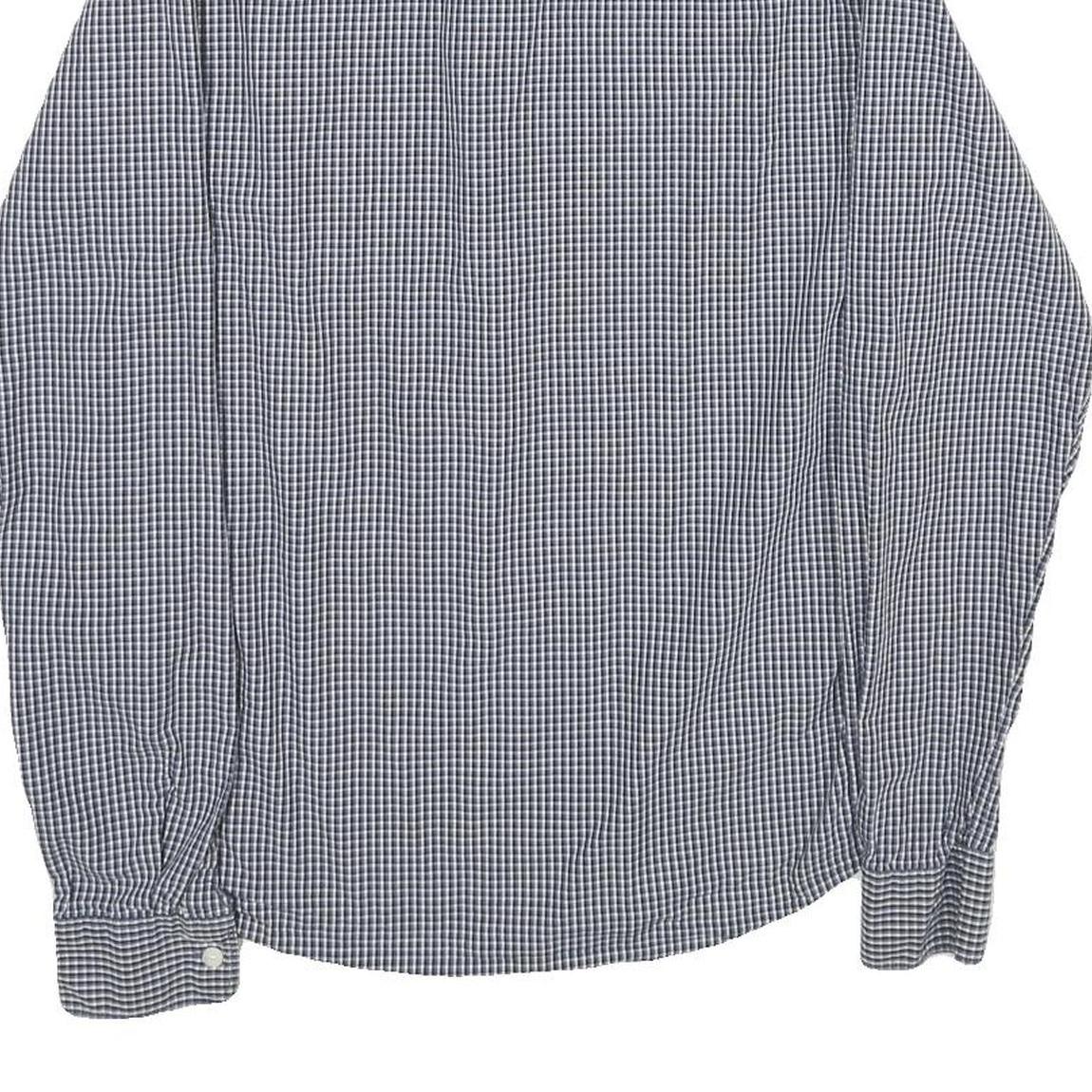 TIMBERLAND Mens Blue Check Shirt S Button Down Collar Cotton Long Sleeve Casual