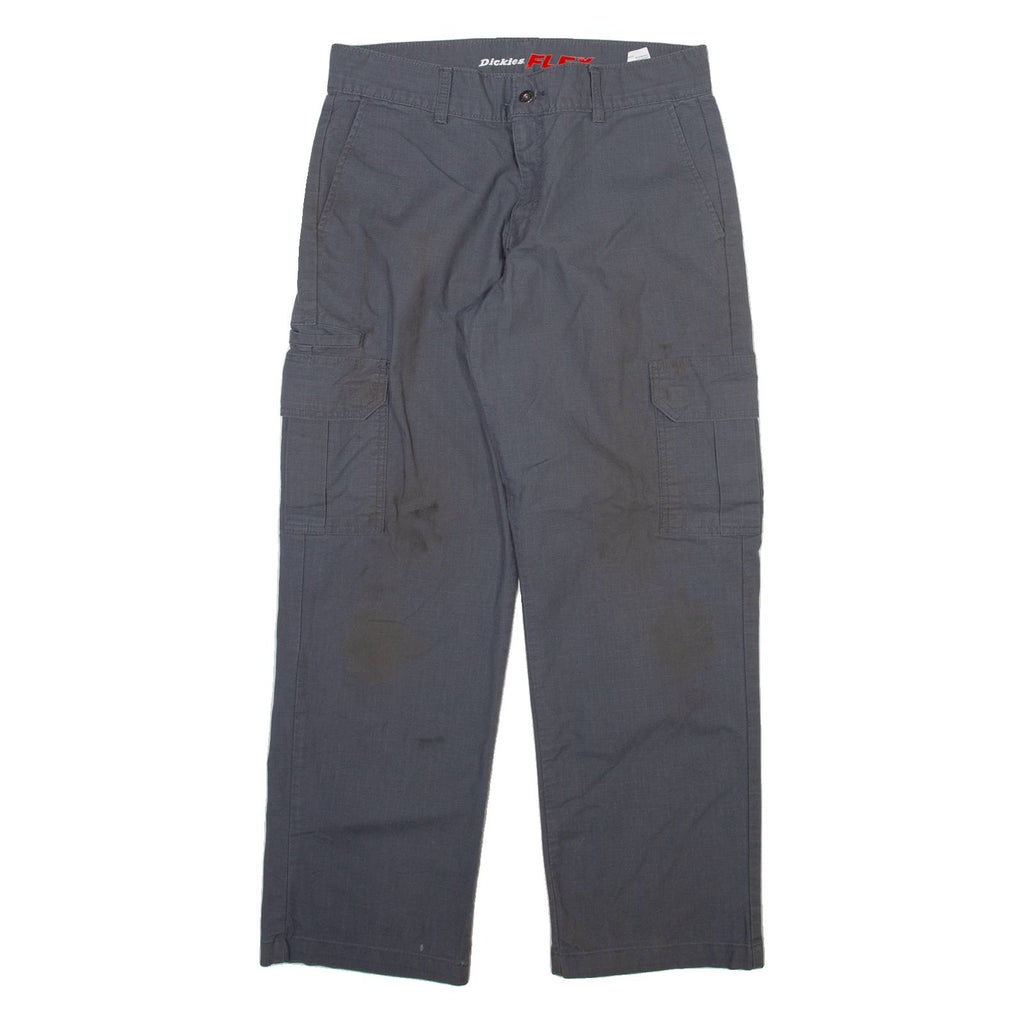 DICKIES Cargo Mens Trousers Grey Regular Straight W32 L30