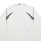 COLUMBIA Womens White & Grey Zip Jacket S Polyester Outdoor Sportswear